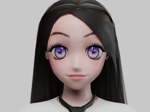 Basic Standard girl V31499 Modello 3D