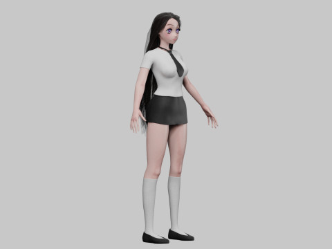 Basic Standard girl V31499 Modello 3D