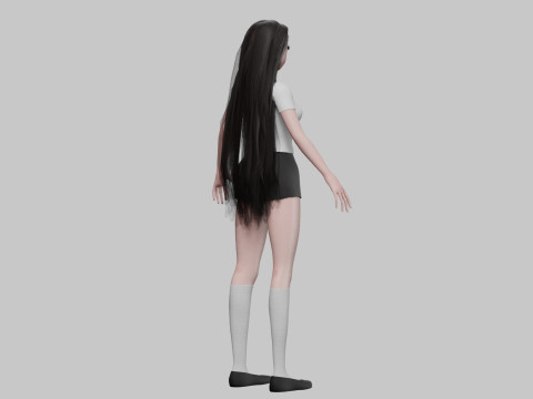 Basic Standard girl V31499 Modello 3D
