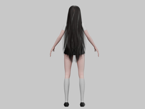 Basic Standard girl V31499 Modello 3D