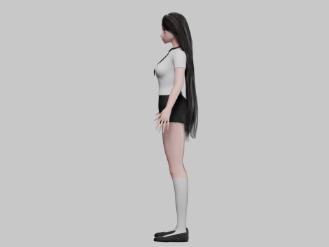 Basic Standard girl V31499 Modello 3D