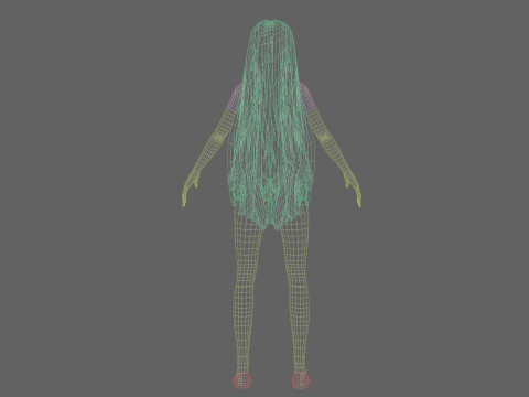 Basic Standard girl V31499 Modello 3D
