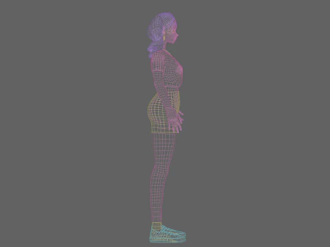 Beautiful Basic girl V32458 3D Model