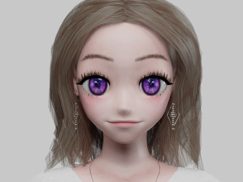 Classic Basic girl V35767 3D Model