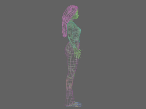 Cute Cartoon girl V32692 Modelo 3D