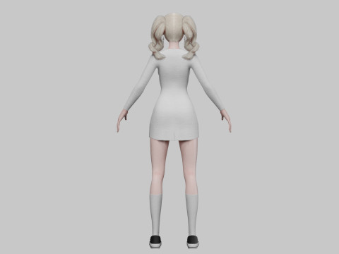 Cute Standard girl V29714 3D Model