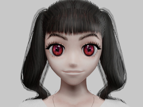 Standard cute girl V28829 3Dモデル