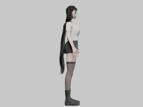 Standard cute girl V28829 3Dモデル