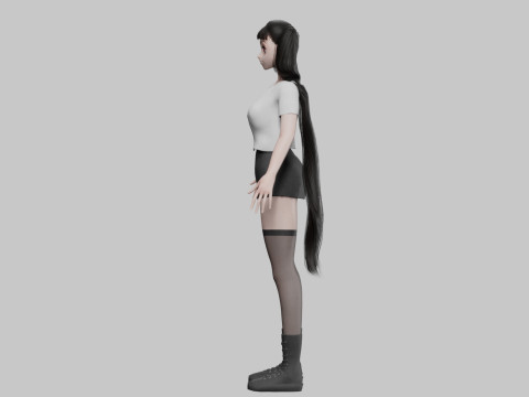 Standard cute girl V28829 3Dモデル