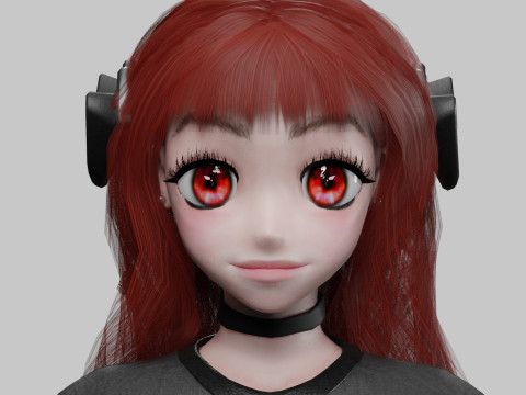 Sweet Basic girl V44369 3D Model