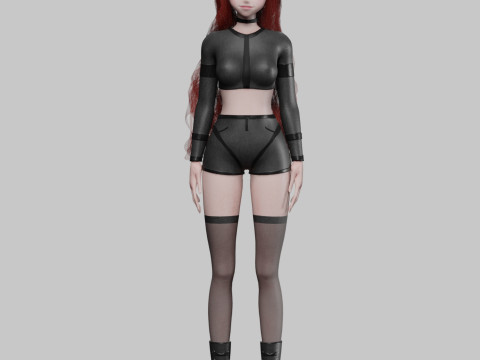 Sweet Basic girl V44369 3D Model
