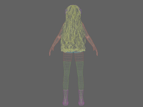 Sweet Basic girl V44369 3D Model