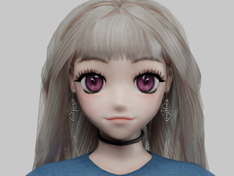 Sweet cute girl V36360 3D Model