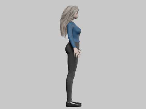 Sweet cute girl V36360 3D Model