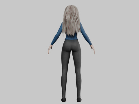 Sweet cute girl V36360 3D Model