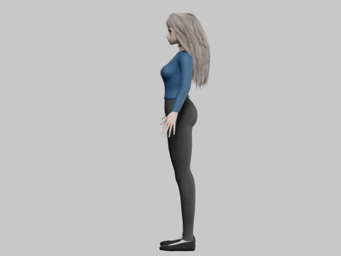 Sweet cute girl V36360 3D Model