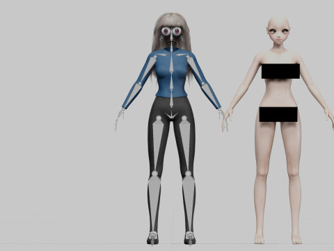 Sweet cute girl V36360 3D Model