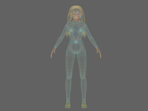 Sweet cute girl V36360 3D Model