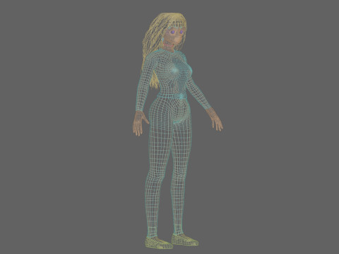 Sweet cute girl V36360 3D Model