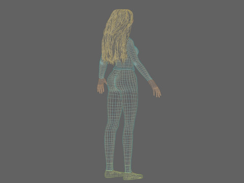 Sweet cute girl V36360 3D Model