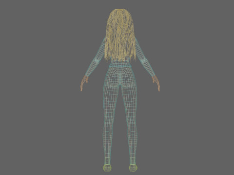 Sweet cute girl V36360 3D Model