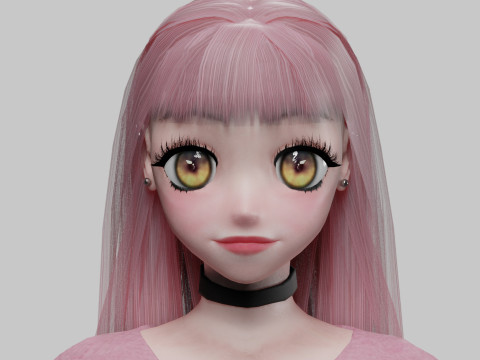 Young cute girl V30640 Modelo 3D