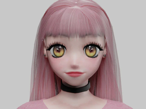Young cute girl V30640 3D Model