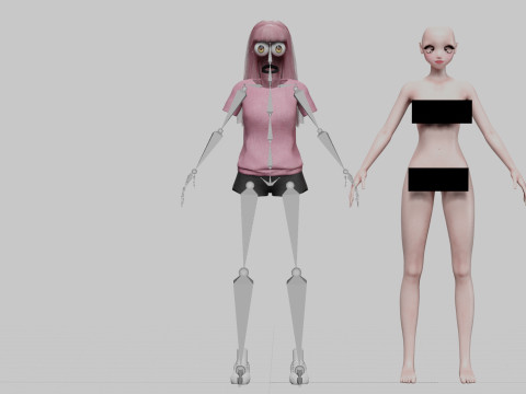 Young cute girl V30640 Modelo 3D