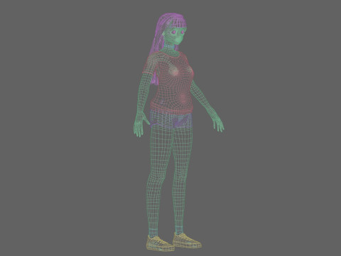 Young cute girl V30640 Modelo 3D