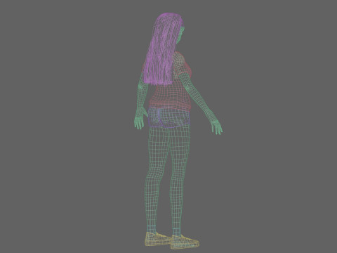Young cute girl V30640 Modelo 3D