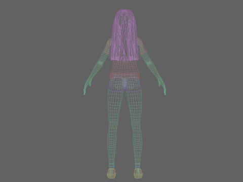 Young cute girl V30640 Modelo 3D