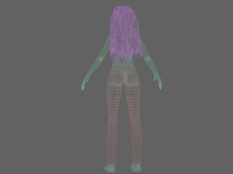 Anime Standard girl V34179 3D Model