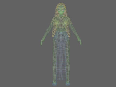Basic Beautiful girl V33681 3D Model