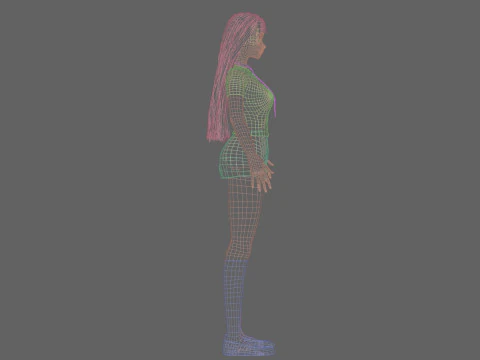 Basic classic girl V29125 3D Model