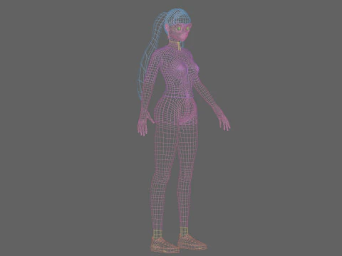 베이직 쿨걸 V26733 3D 모델