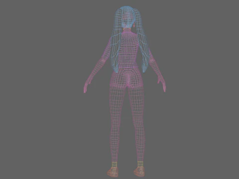 베이직 쿨걸 V26733 3D 모델