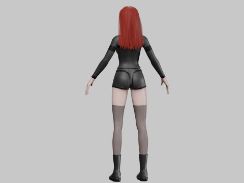 Basic cute girl V34663 3D 모델