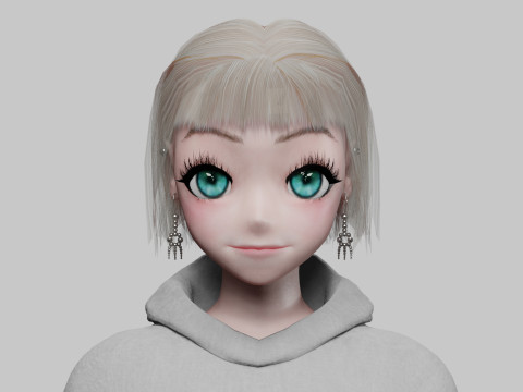 Basic Standard girl V34862 Modèle 3D