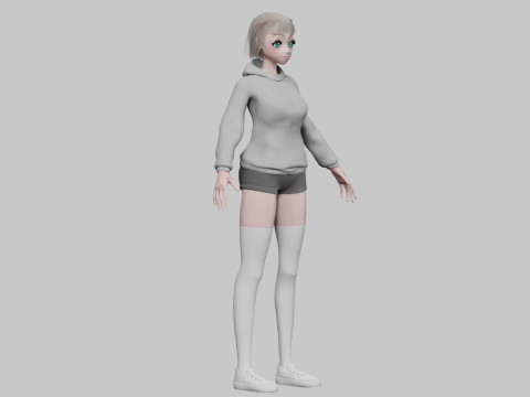 Basic Standard girl V34862 Modèle 3D