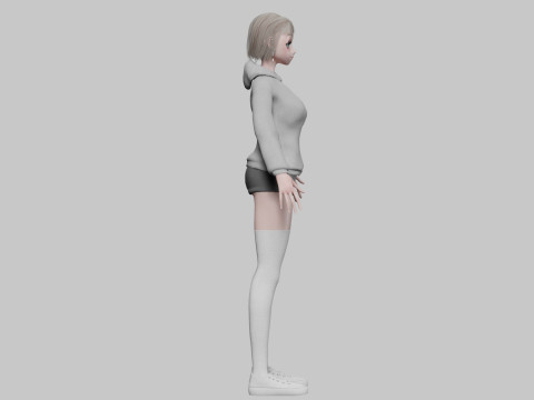 Basic Standard girl V34862 Modèle 3D