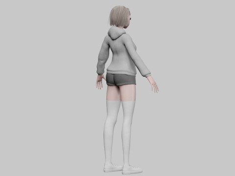 Basic Standard girl V34862 Modèle 3D