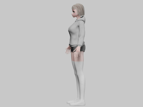 Basic Standard girl V34862 Modèle 3D