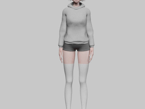 Basic Standard girl V34862 Modèle 3D
