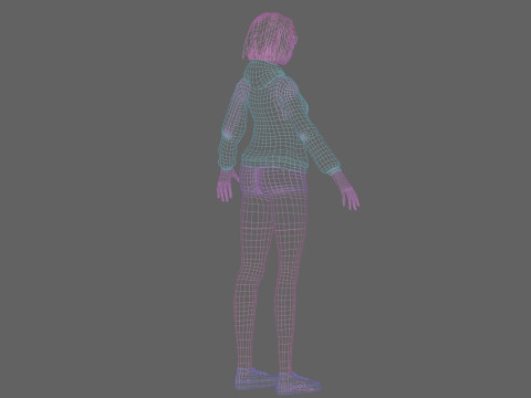 Basic Standard girl V34862 Modèle 3D