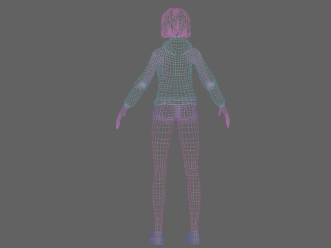 Basic Standard girl V34862 Modèle 3D