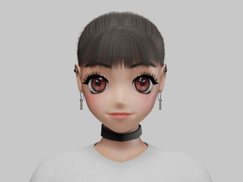 Basic sweet girl V20768 Modello 3D