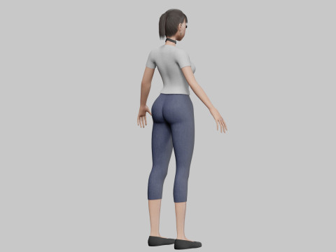 Basic sweet girl V20768 Modello 3D