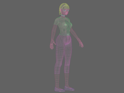 Basic sweet girl V20768 Modello 3D