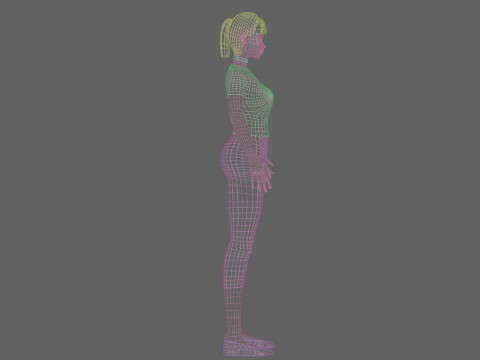 Basic sweet girl V20768 Modello 3D