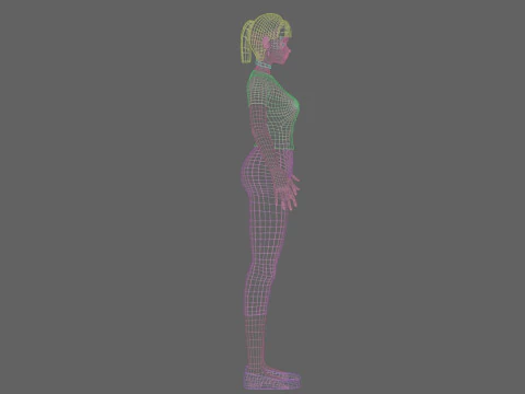 Basic sweet girl V20768 3D Model